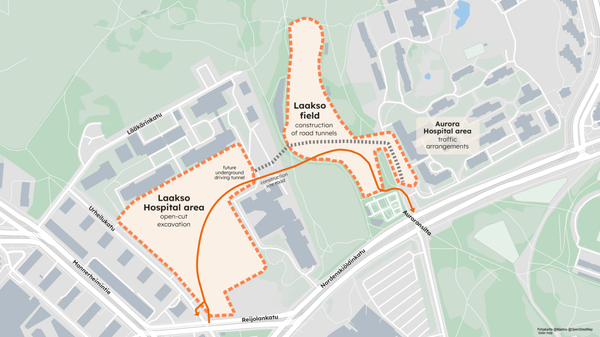 On this page you can find information about the Laakso Joint Hospital project sites.